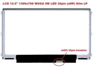 B125XTN02.0 HW0A LCD 12.5" 1366x768 WXGA HD LED 30pin (eDP) Slim LP display displej | matný povrch, lesklý povrch