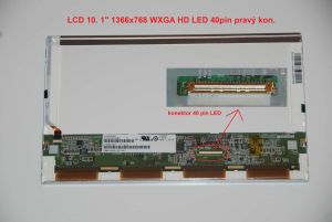CLAA101WA01A LCD 10.1" 1366x768 WXGA HD LED 40pin display displej | matný povrch, lesklý povrch