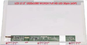 B173HTN01.1 LCD 17.3" 1920x1080 WUXGA Full HD LED 30pin (eDP) display displej | matný povrch, lesklý povrch