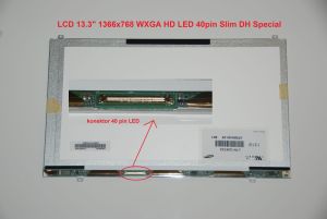 LTN133AT21-001 LCD 13.3" 1366x768 WXGA HD LED 40pin Slim DH Special display displej | matný povrch, lesklý povrch