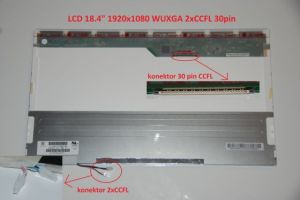 LTN184HT04-T01 LCD 18.4" 1920x1080 WUXGA 2xCCFL 30pin display displej | matný povrch, lesklý povrch