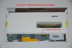 LTN160AT06-A01 LCD 16" 1366x768 WXGA HD LED 40pin display displej | matný povrch, lesklý povrch